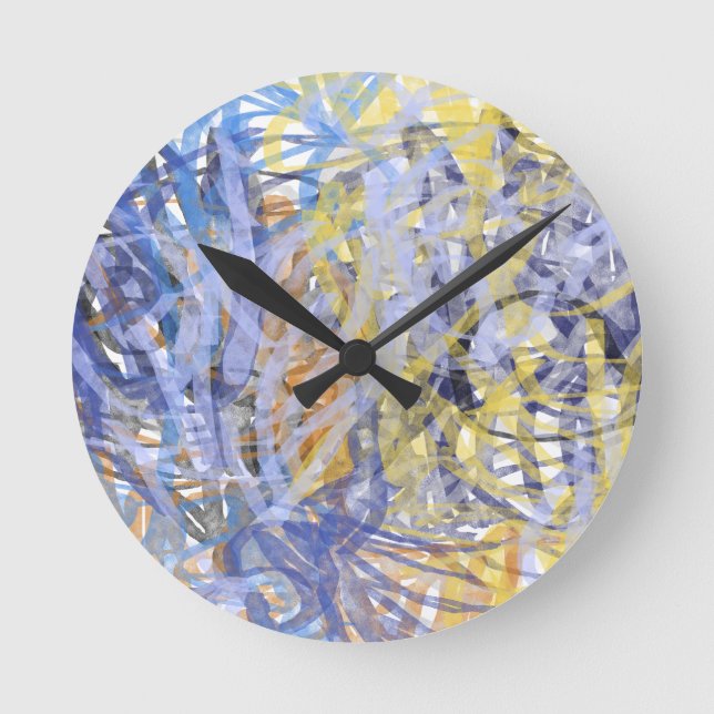 Horloge Ronde Récif de corail ensoleillé (Recto)