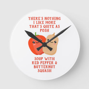Horloge Ronde red pepper and butternut squassoup
