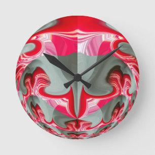 Horloge Ronde Red Vintage Hakuna Matata cadeaux ronds.jpg