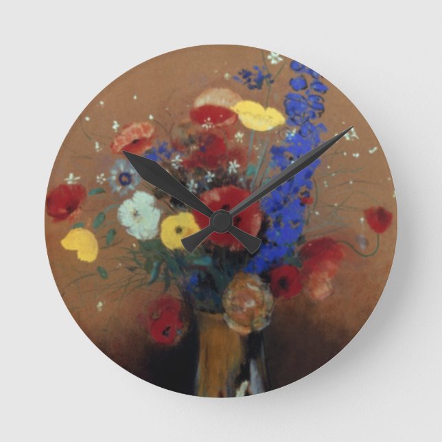 Horloge Ronde Redon : Fleurs sauvages, C1912 (Recto)