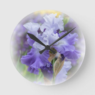 Horloge Ronde Regal Beares Iris - Violet & Blanc