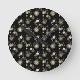Horloge Ronde Regarder les faces imprimé - accessoire à motif st