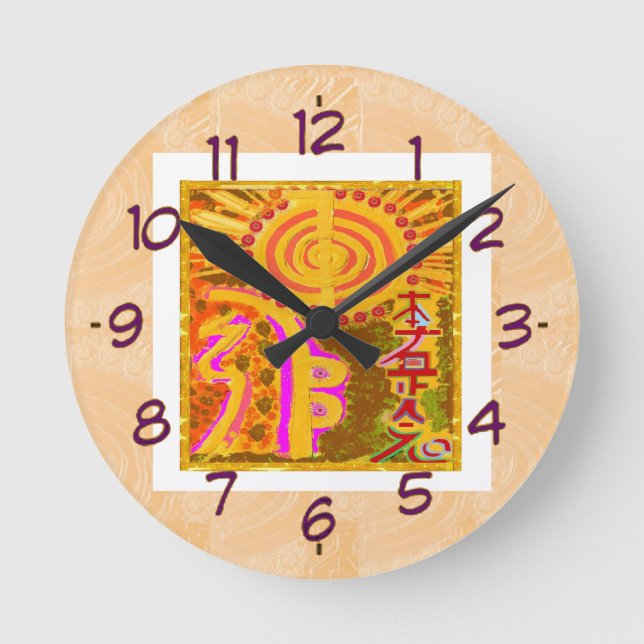 Horloge Ronde REIKI Healing (Recto)