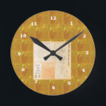 Horloge Ronde REIKI Healing Gold : symbole Signs CRYSTAL Gold<br><div class="desc">REIKI Healing Gold : Symbole Signs Master Healer : Round (milieu) It's time to show off your favorite art, tableaux, et text with a custom round wall clock from Zazzle. Featured in two sizes, this wall clock is vibrantly printed with AcryliPrint® HD process to ensure the highest quality display of...</div>