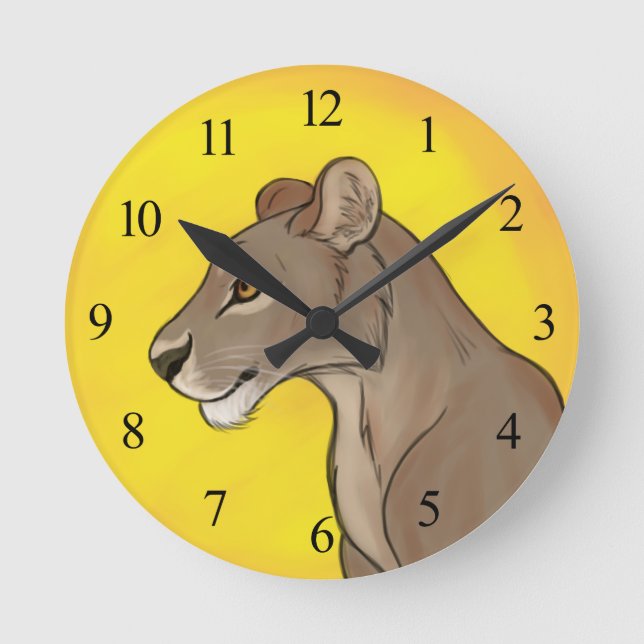 Horloge Ronde Reine Lioness (Recto)