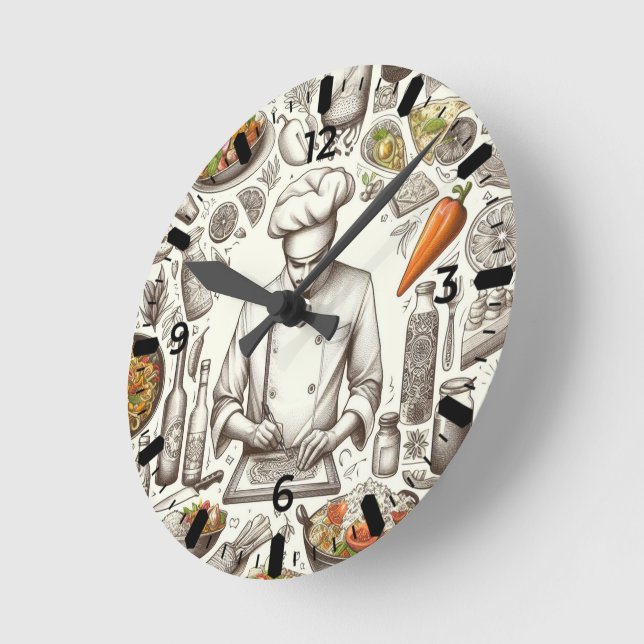 Horloge Ronde Reloj de Chef  (Angle)