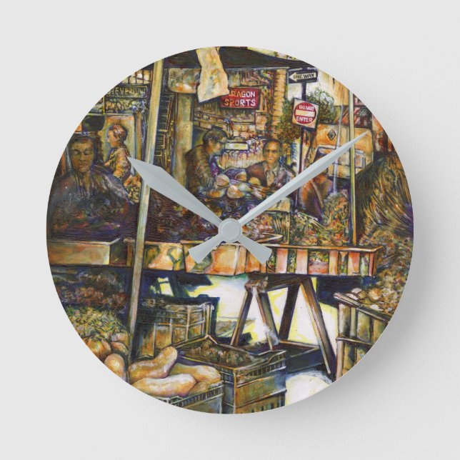 Horloge Ronde Rend la créativité plus éclatante (Recto)