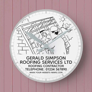 Horloge Ronde Réparations des toitures de l'entrepreneur
