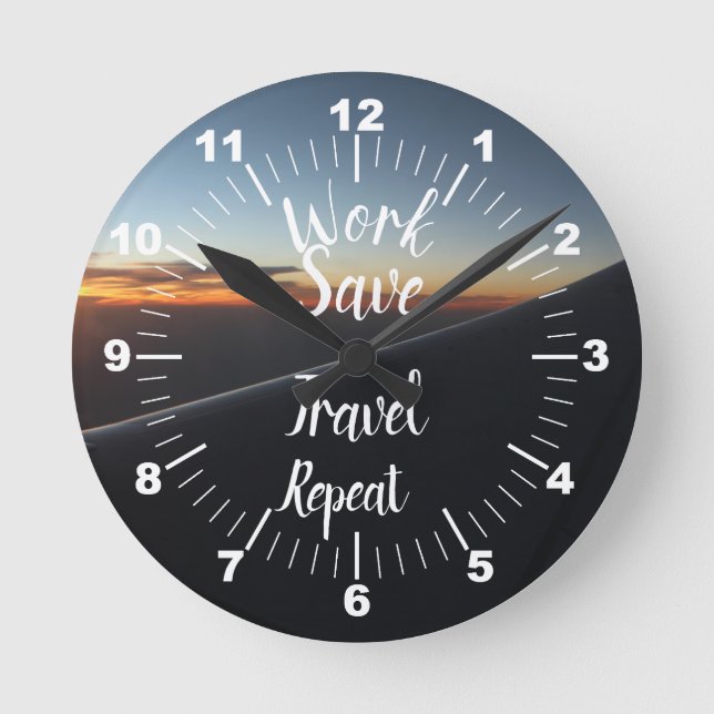 Horloge Ronde Répéter l'enregistrement des déplacements (Recto)