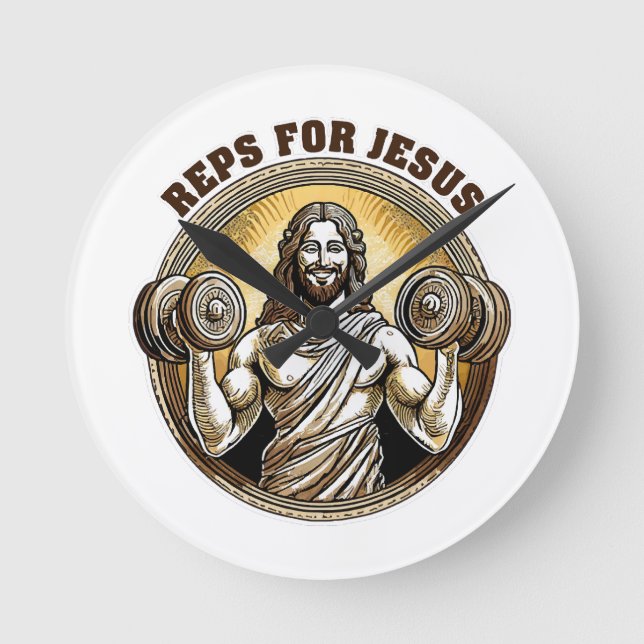 Horloge Ronde Reps pour Jésus (Recto)