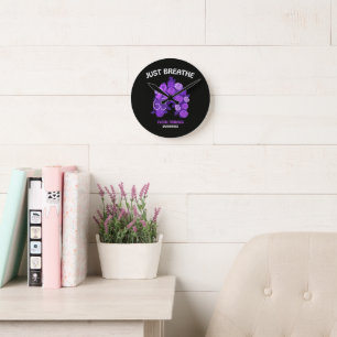 Horloge Ronde Respirer Simplement Sensibilisation à la Mucovisci