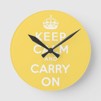 Horloge Ronde restez calme et continuez