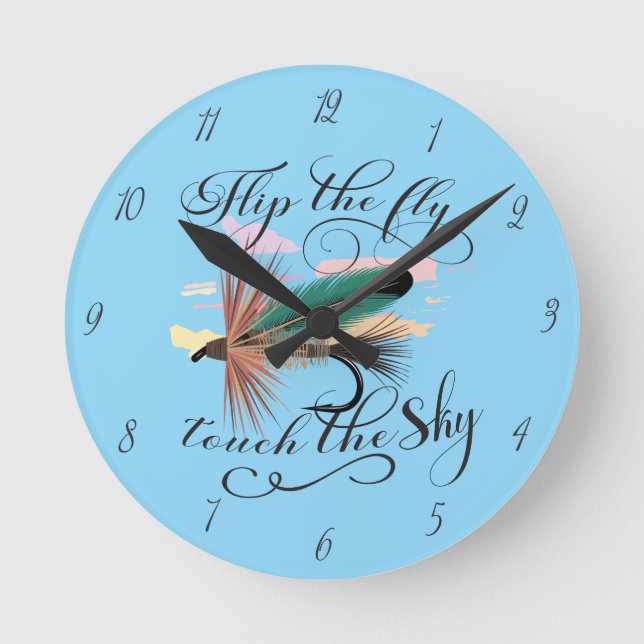 Horloge Ronde Retournez La Mouche, Touchez La Séche Mouche (Recto)