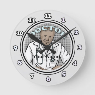 Horloge Ronde Retro black Homme Doctor