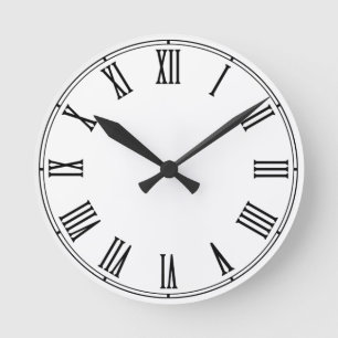 Horloge Ronde Rétro Clock Template - Create Your Own / custom