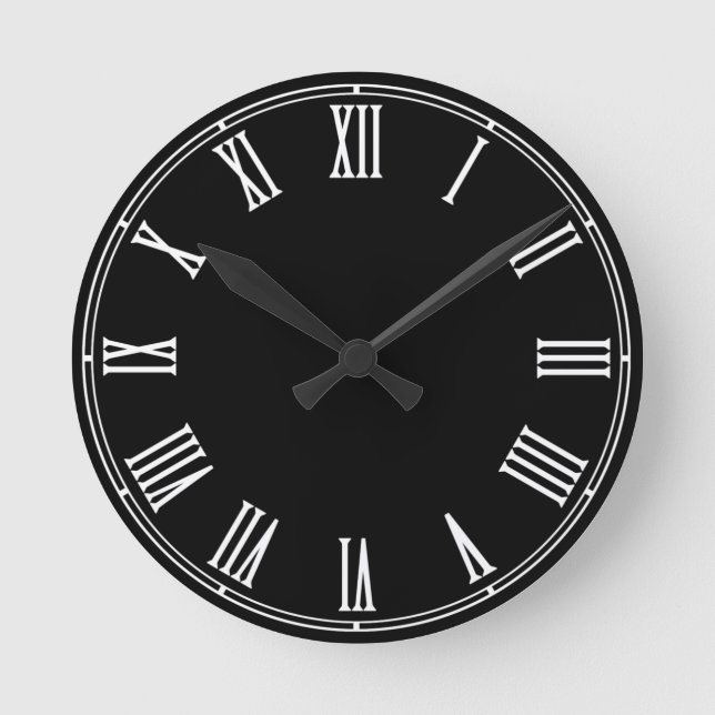 Horloge Ronde Rétro Clock Template - Create Your Own / custom (Recto)