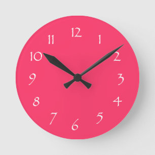 Horloge Ronde Rêve rose