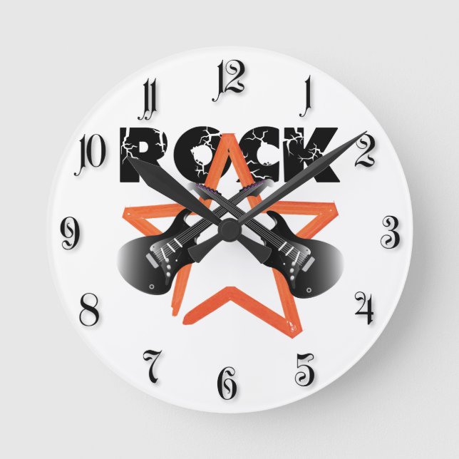 Horloge Ronde Révolution rock (Recto)