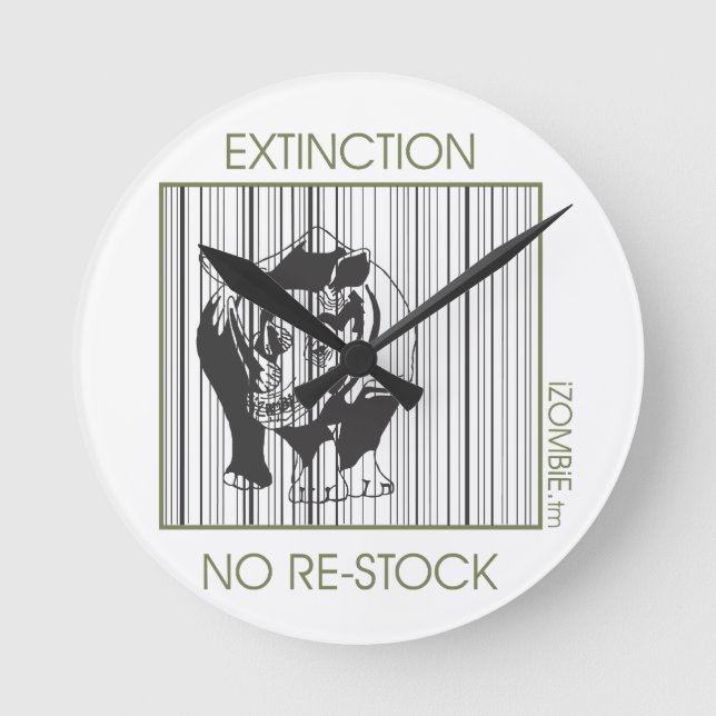 Horloge Ronde rhino extinction (Recto)