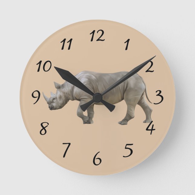Horloge Ronde Rhinoceros (Recto)