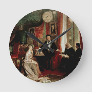 Horloge Ronde Richard Wagner avec le daught de Franz Liszt et de