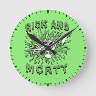 Horloge Ronde RICK ET MORTY™ Falling Into Acid