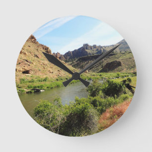 Horloge Ronde Rivière Crooked, OU
