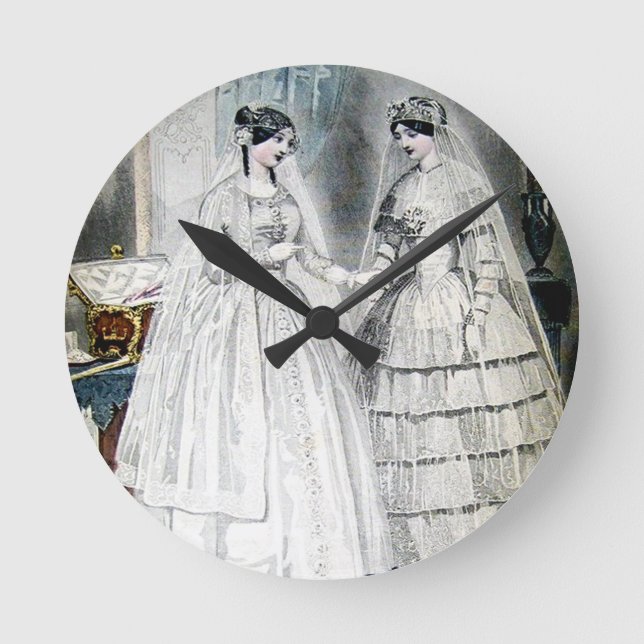 Horloge Ronde Robes de mariée antiques (Recto)