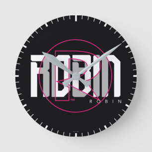 Horloge Ronde Robin Hi-Tech Nom Graphique