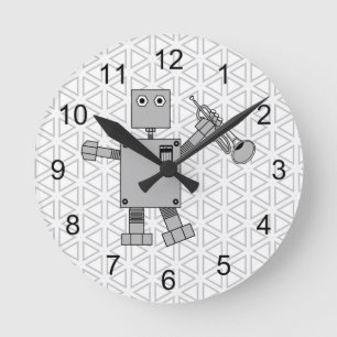 Horloge Ronde Robot de Trumpet