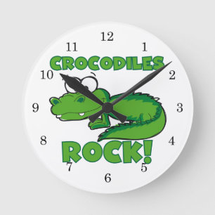 Horloge Ronde Roche de crocodiles