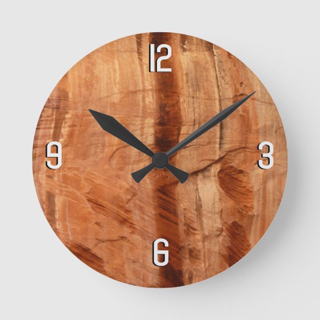 Horloge Ronde Roche striée de double arc Alcove II à Sion (Recto)