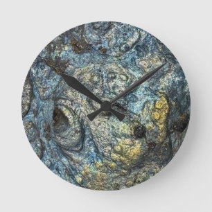 Horloge Ronde Rocher de lave de volcan
