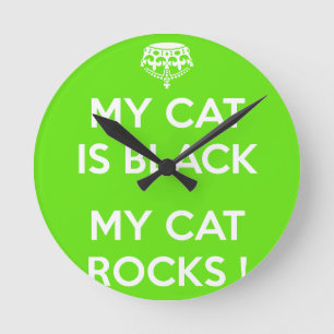 Horloge Ronde Roches du chat noir