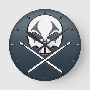 Horloge Ronde Rock and roll Clock Heavy metal Drial Wall Clock