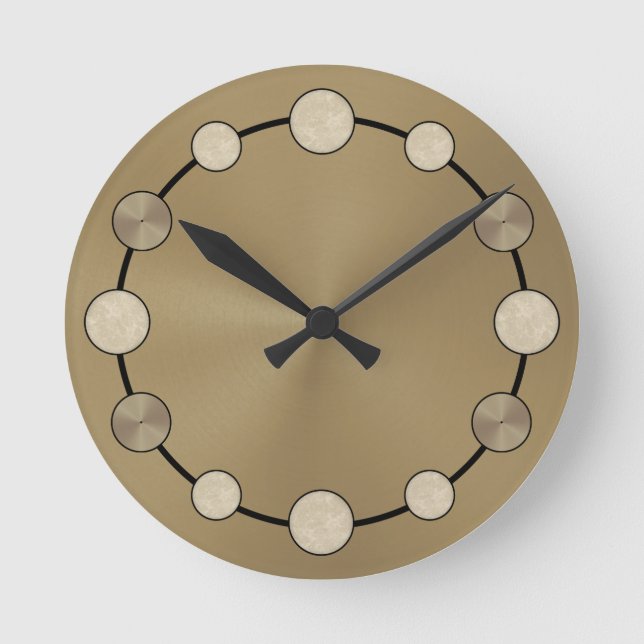 Horloge Ronde Rock & Roll Drummer Snare Drum Cymbals Musicien (Recto)