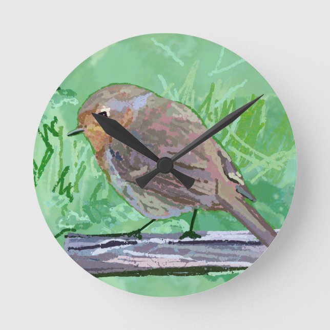Horloge Ronde Rockin Robin (Recto)