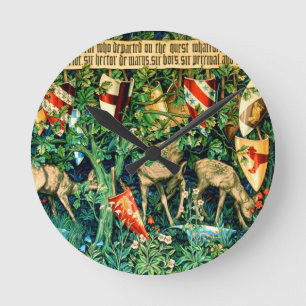 Horloge Ronde Roi médiéval Arthur William Morris
