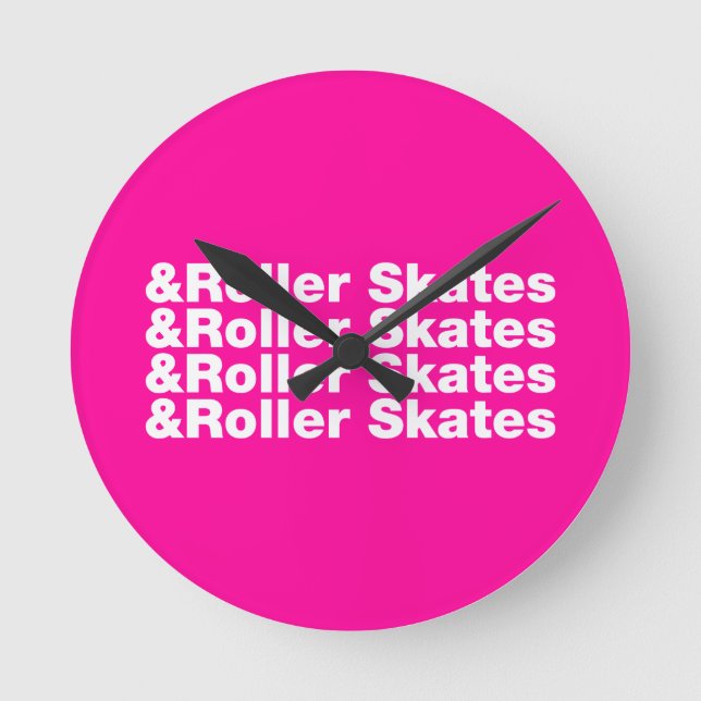 Horloge Ronde & Roller Skates (Recto)