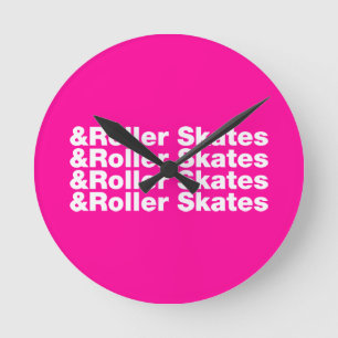 Horloge Ronde & Roller Skates