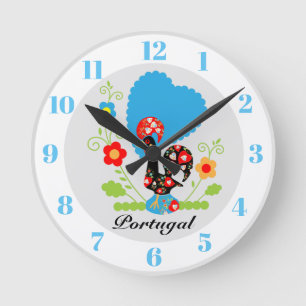 Horloge Ronde Rooster portugais