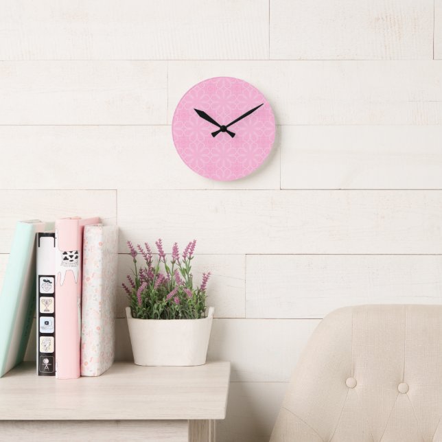 Horloge Ronde Rose (Salle de lecture)