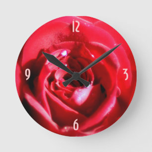 Horloge Ronde Rose