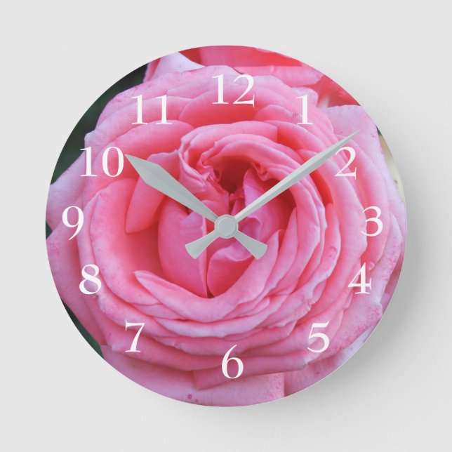 Horloge ronde Rose (Recto)