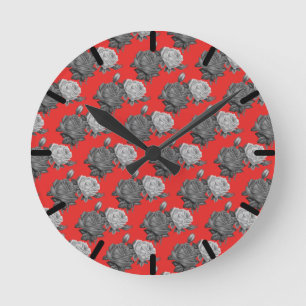 Horloge Ronde Rose