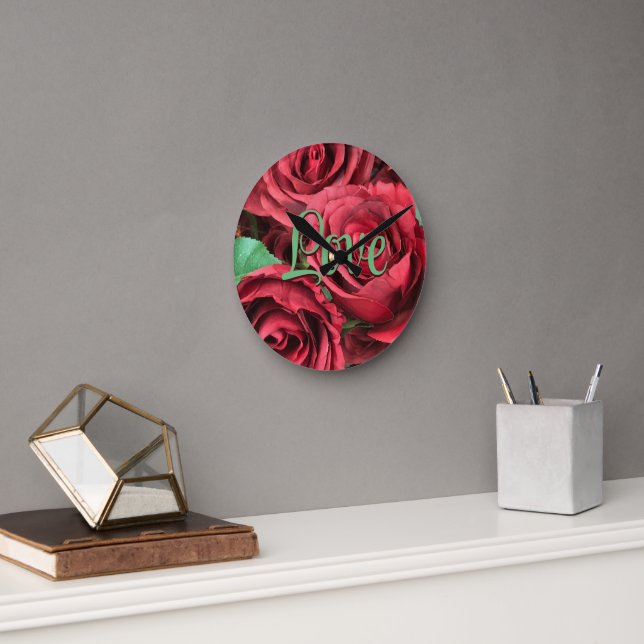 Horloge Ronde Rose (Bureau)