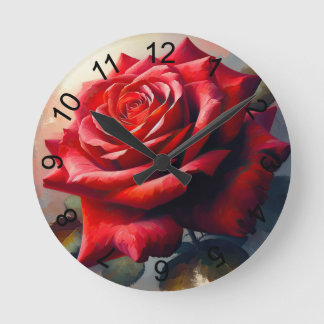 HORLOGE RONDE ROSE 2