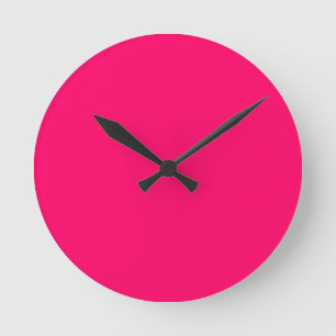 Horloge Ronde Rose chaud