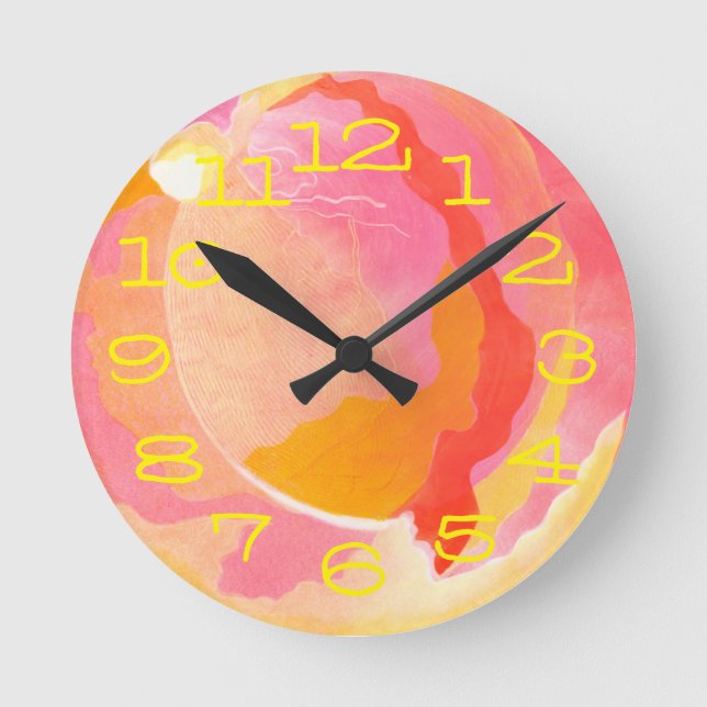 Horloge Ronde Rose de chou III (Recto)