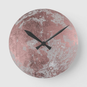 Horloge Ronde Rose Gold Modern